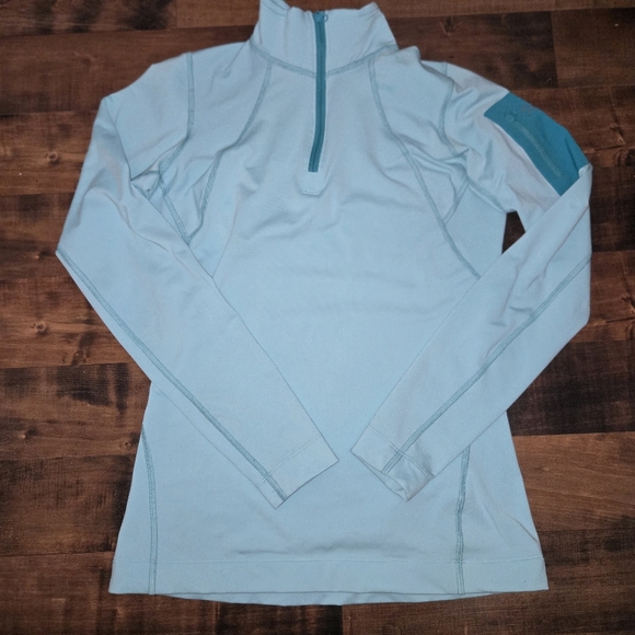 Arc’teryx Rho LT Zip Neck Base Layer Women’s Small Light Blue Teal - Picture 4 of 10